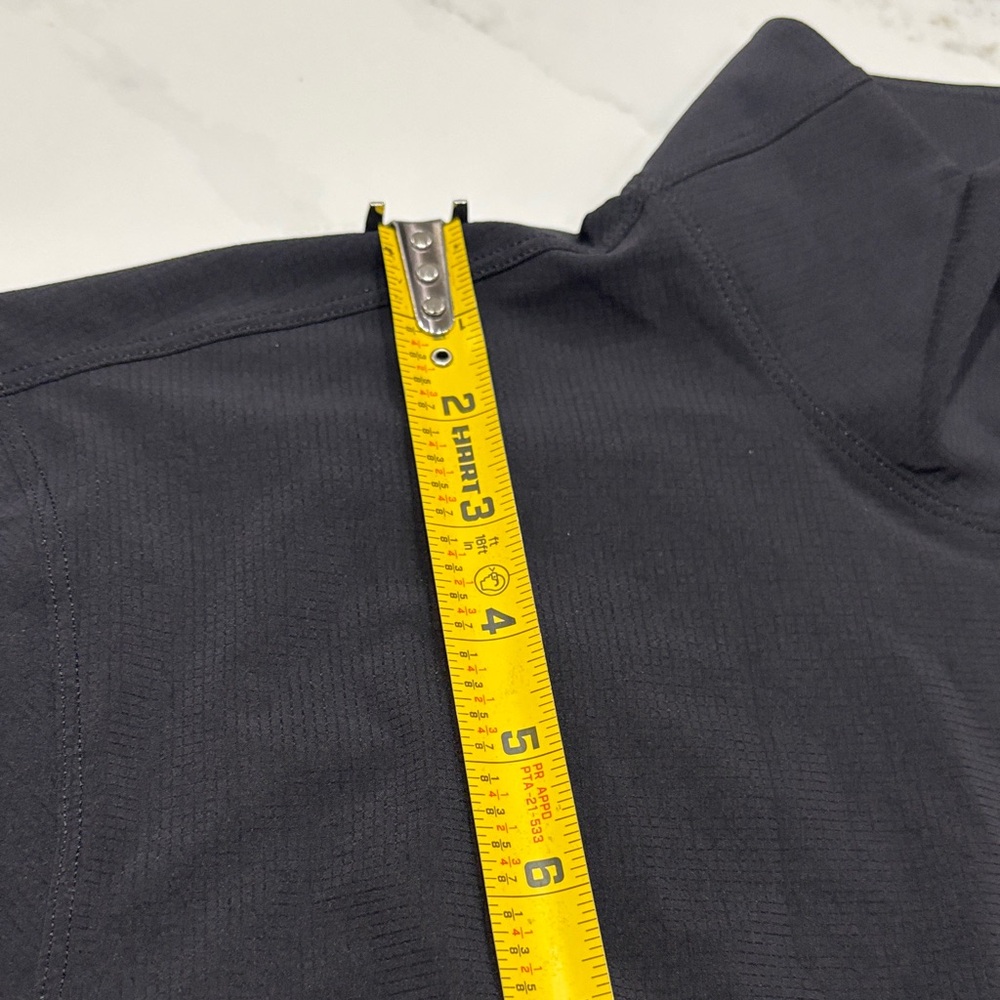 lululemon athletica Black Cropped mile marker run crew Zip-Front Jacket - Picture 8 of 15